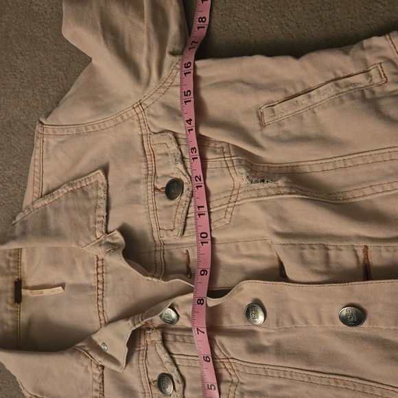 Free People Light Pink Jean Jacket - Picture 10 of 13